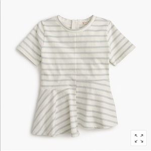 Crewcuts sparkly striped swingy t shirt